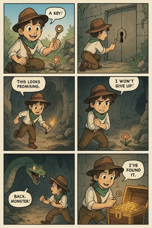 AI image: Comic Strip Creation Prompt