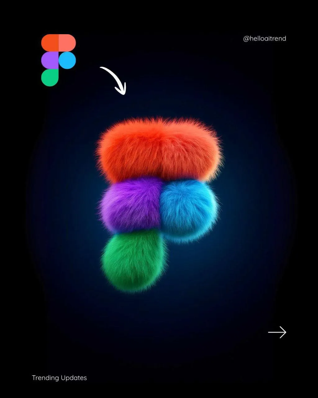 AI image: Soft Fluffy 3D object