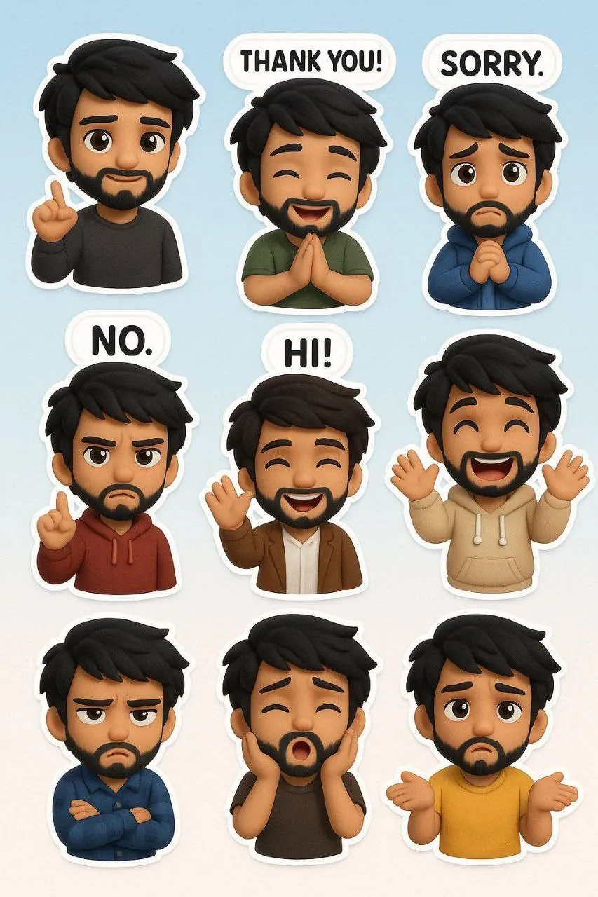 AI image: Chibi Character Stickers